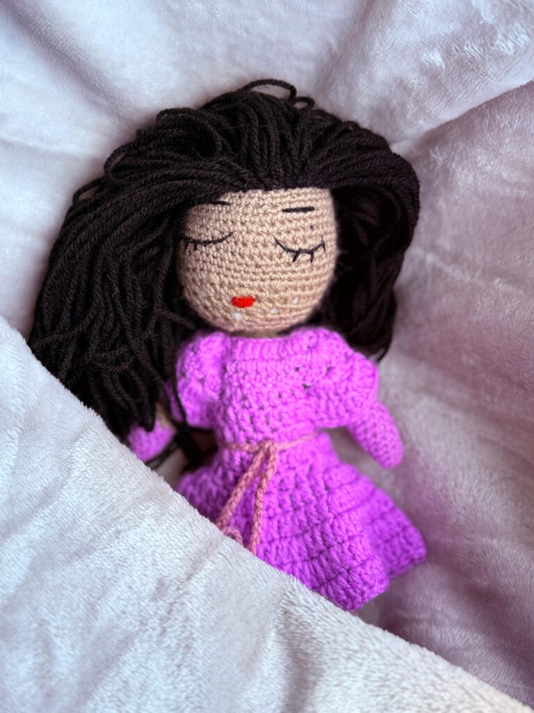 Dreamy Crochet Doll – Lavender Serenity