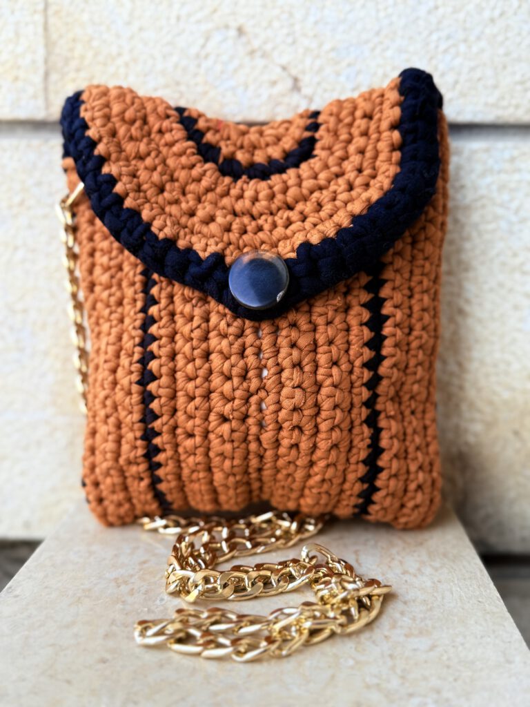 Crossbody Bag – Terracotta & Midnight