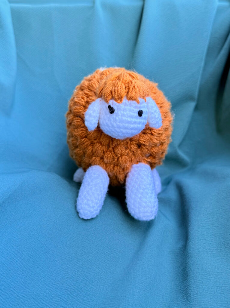 Crochet Sheep Plushie – Caramel Cuddle