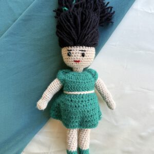 Crochet Doll – Teal Whirl