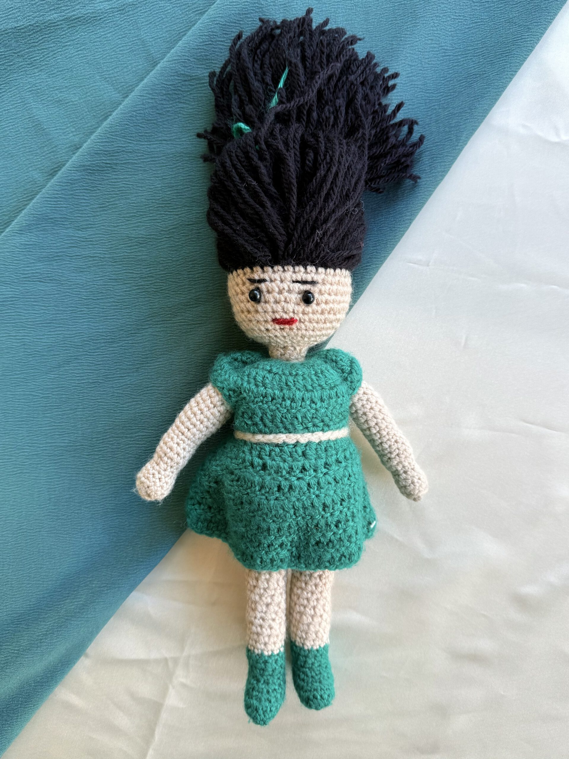 Crochet Doll – Teal Whirl
