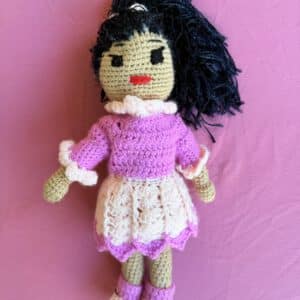 Crochet Doll – Lavender Twirl