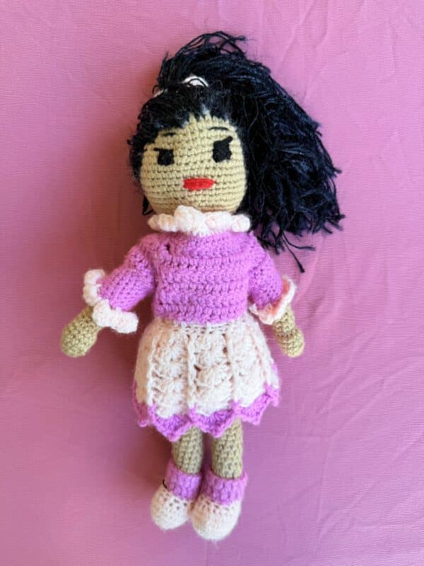 Crochet Doll – Lavender Twirl